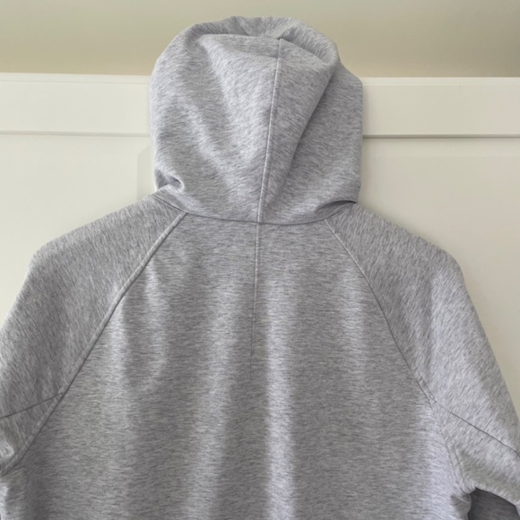 Lululemon City Sweat Pullover Hoodie, Heathered Light Grey, Size Medium - Picture 8 of 11